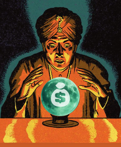Mystical Fortune Teller with Moonbag Crystal Ball
