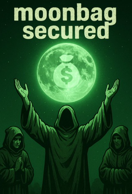 Moonbag Secured - Hooded Figures Worshipping